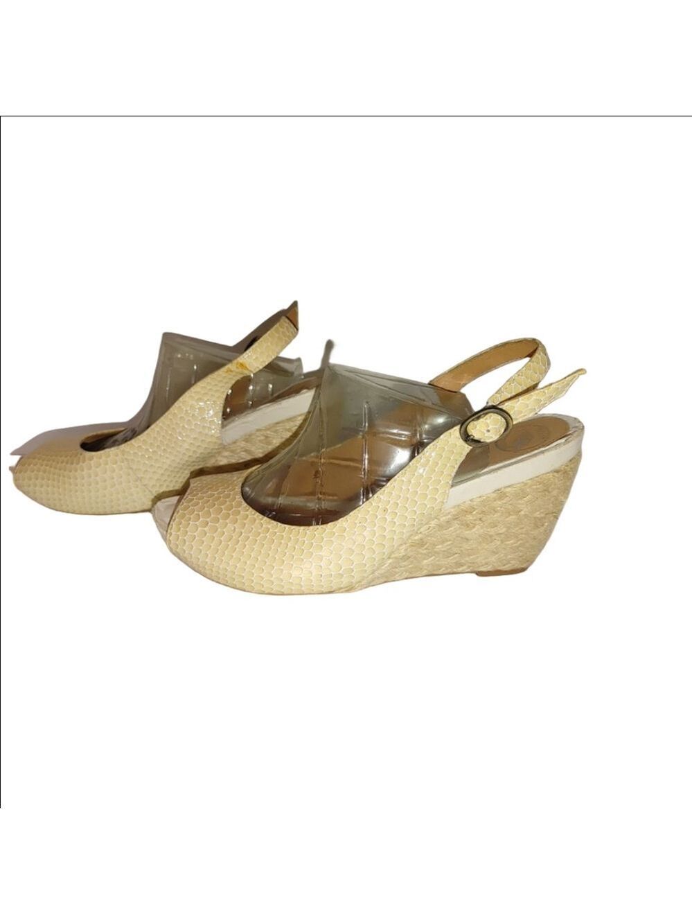 Nurture by Lamaze Luna Wedge Peep Toe Espadrilles Size 9.5M